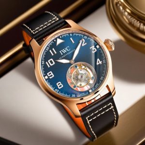 IWC Pilot's 43mm Manual Tourbillon Super Clone & Luxury Replica Watch 1128418364 - front view