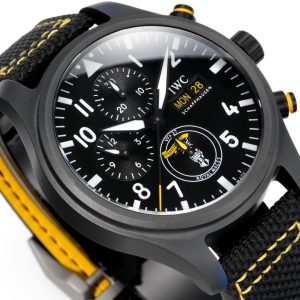 IWC Pilot's Chronograph Super Clone Men's Ceramic Watch 44.5mm 1134150640 - back view